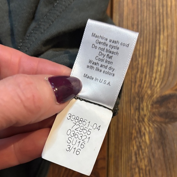 Athleta Faux Wrap knit sleeveless tank Dress Olive Green Small - Picture 6 of 7